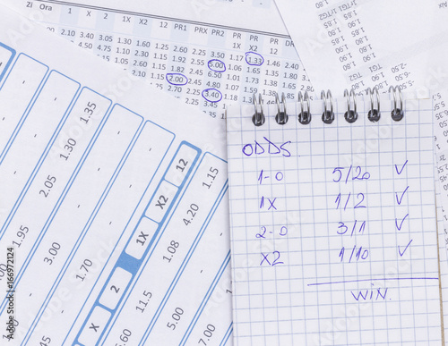 List of odds for betting