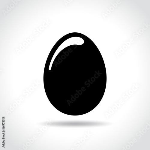 egg icon on white background