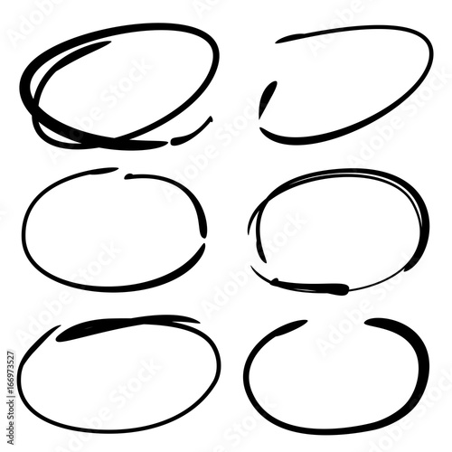 hand drawn marker set