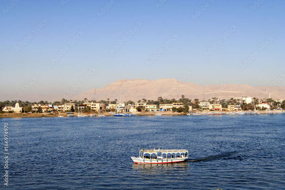 Boat on the Nile at Luxor.