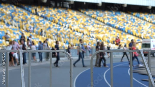 Wallpaper Mural Bench seat watch in football stadium Torontodigital.ca
