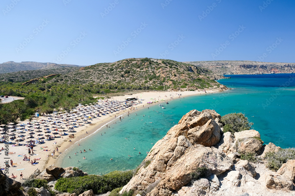 Obraz premium Vai beach, Crete, Greece