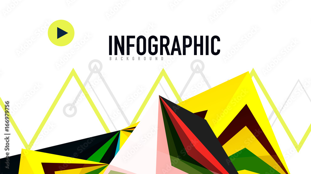 Modern triangle presentation template