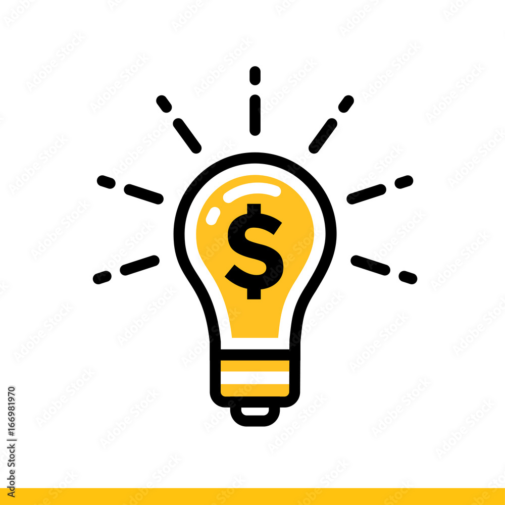 Linear icon finance idea of finance, banking. Suitable for print design, websites and design templates