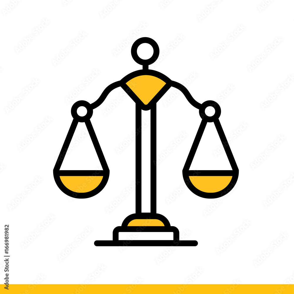 Linear icon balance of finance, banking. Suitable for print design, websites and design templates Linear icon balance of finance, banking. Suitable for print design, websites and design templates