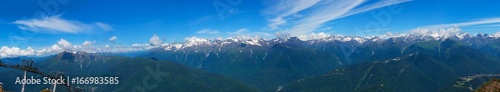,Beautiful mountain landscape, Caucasus, Russia. View of the Big Caucasian ridge, panorama © Shchipkova Elena