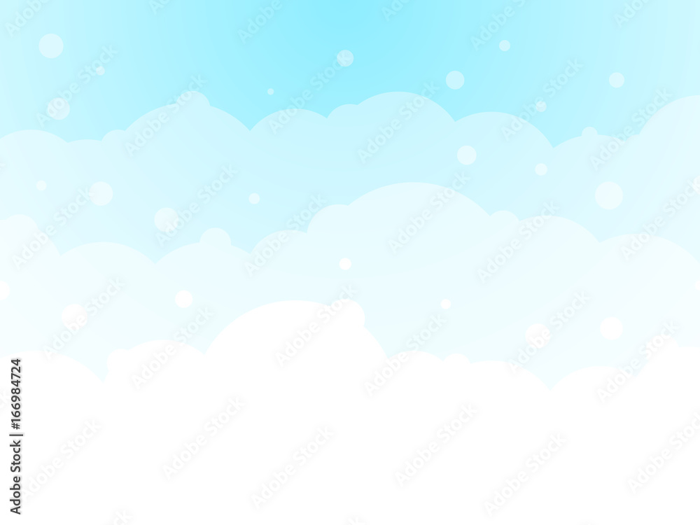 abstract blue cloud circle background
