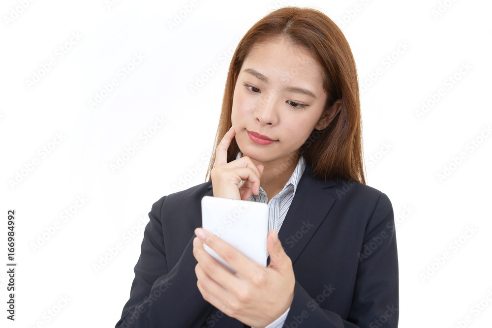 困惑する女性 困惑する女性