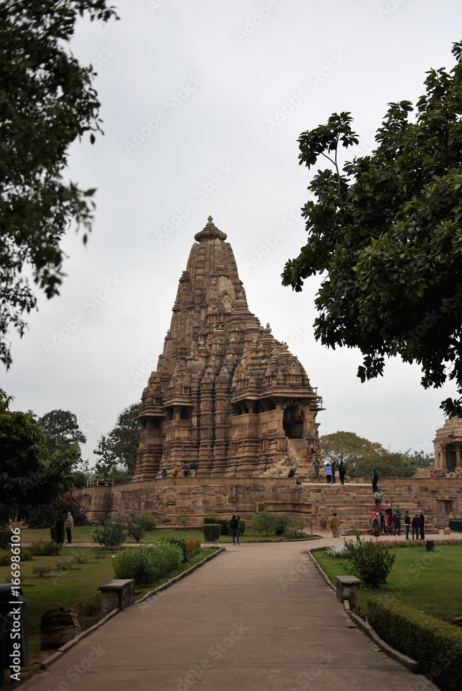 Kandariya Mahadeva Temple (the Great God of the Cave) at Khajuraho in Madhya Pradesh, India Kandariya Mahadeva Temple (the Great God of the Cave) at Khajuraho in Madhya Pradesh, India