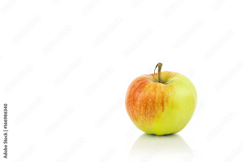 Fresh Tasty Apple Isolated On White Background With Reflection Fresh Tasty Apple Isolated On White Background With Reflection