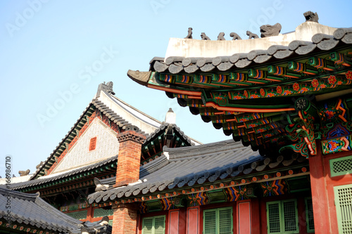 Korean wooden roof