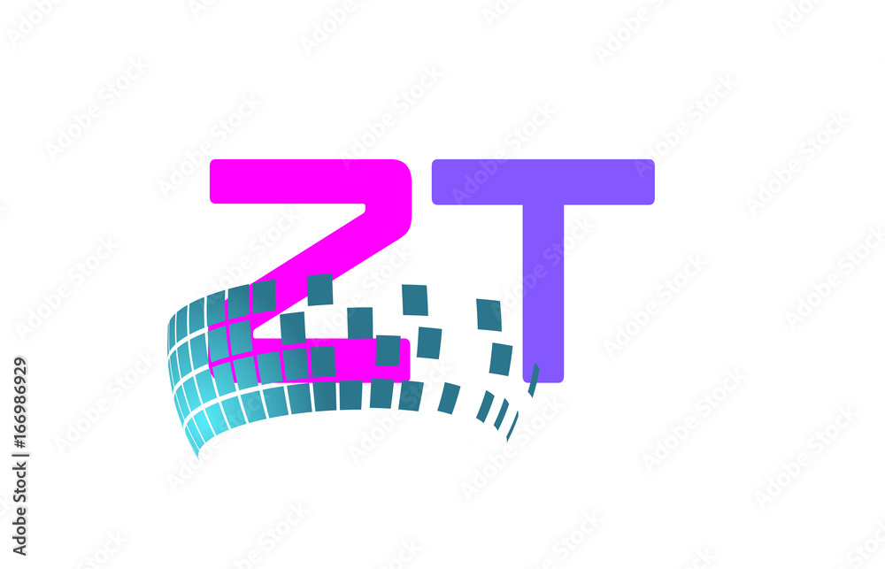 ZT Initial Logo for your startup venture