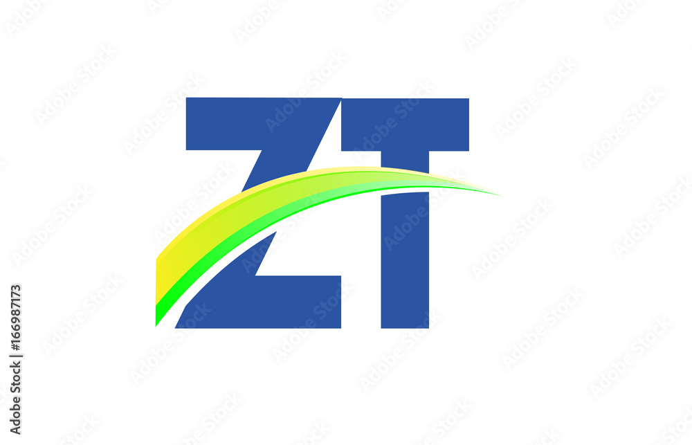 ZT Initial Logo for your startup venture
