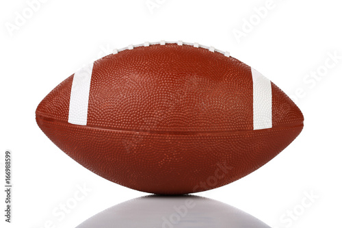 Rugby american ball isolated on white background 