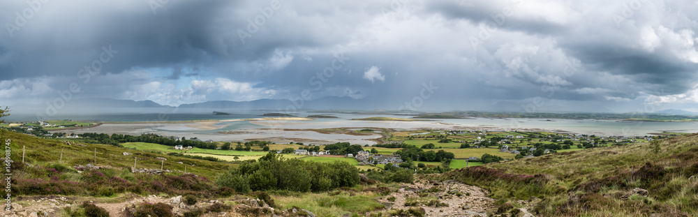 The archipelago near Westport from the road to Croagh Patrick, Ireland