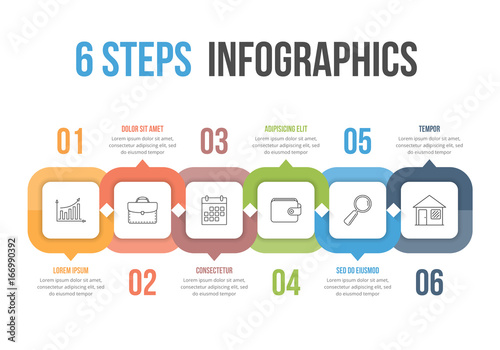 Six Steps Infographics