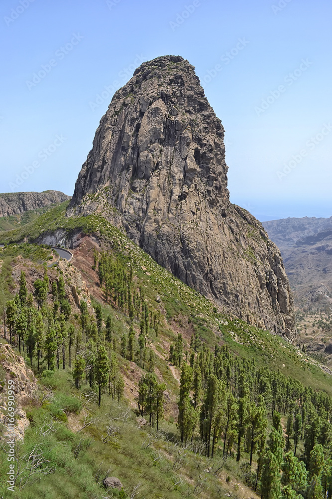 Obraz premium Roque de Agando, island of La Gomera in the Canary , Spain