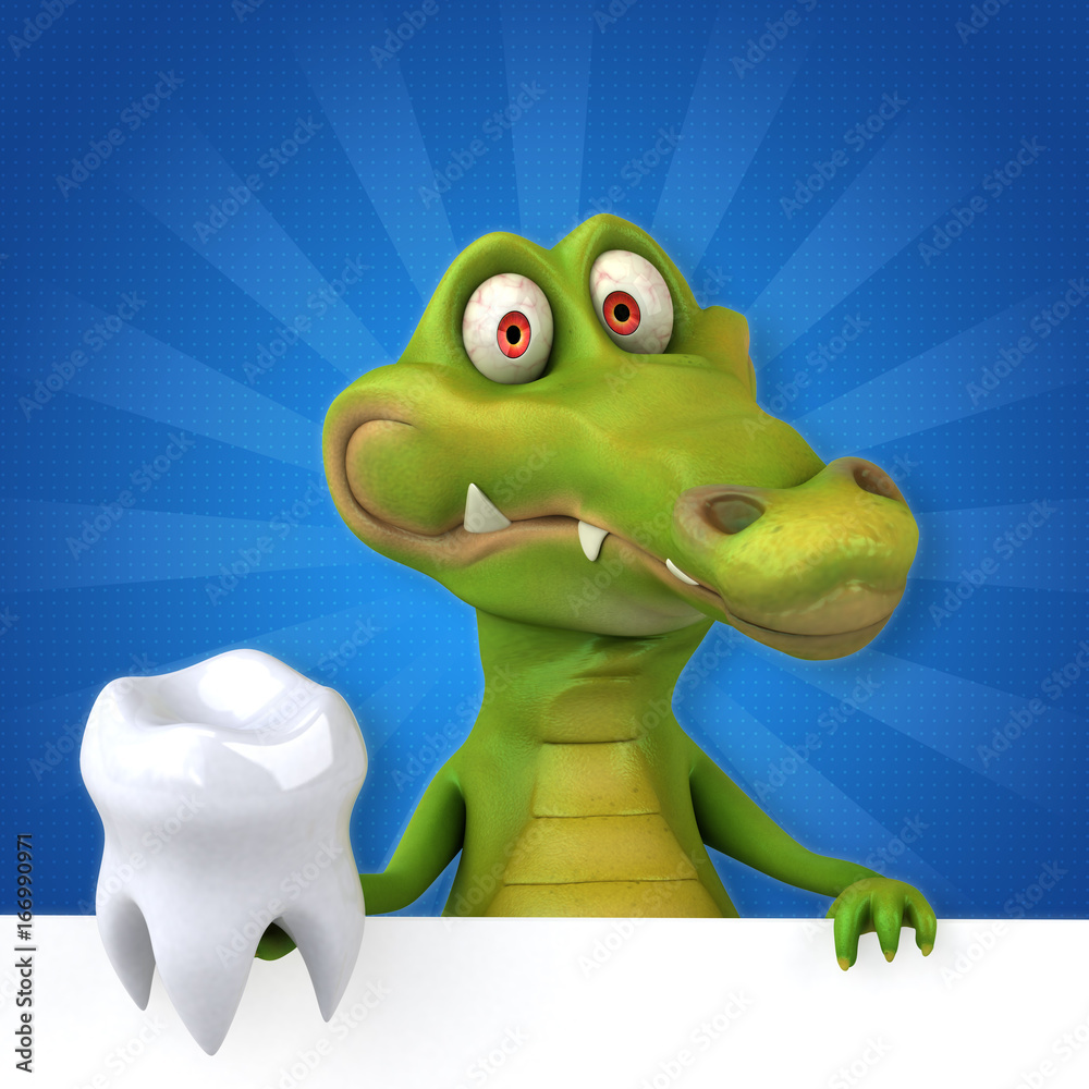 Fototapeta premium Fun crocodile