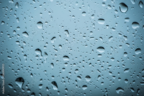 Drops on the glass. Texture, rain background