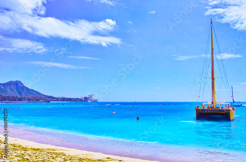 ハワイ　ワイキキビーチ