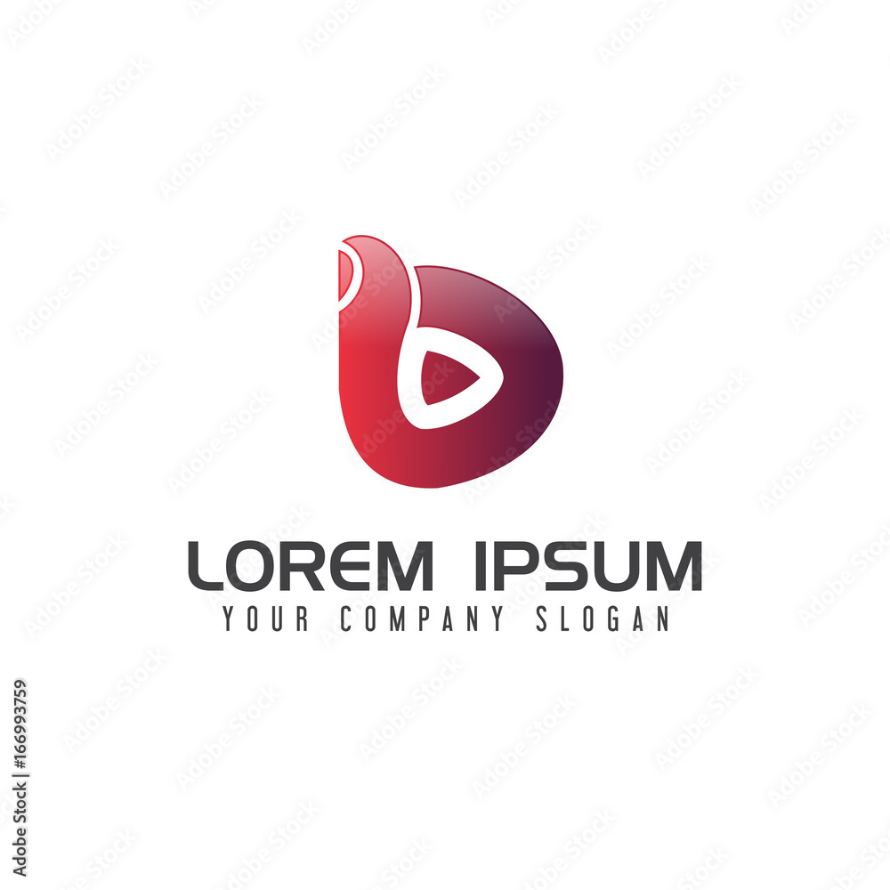 Entertainment Video play with thumbs logo design concept template Entertainment Video play with thumbs logo design concept template