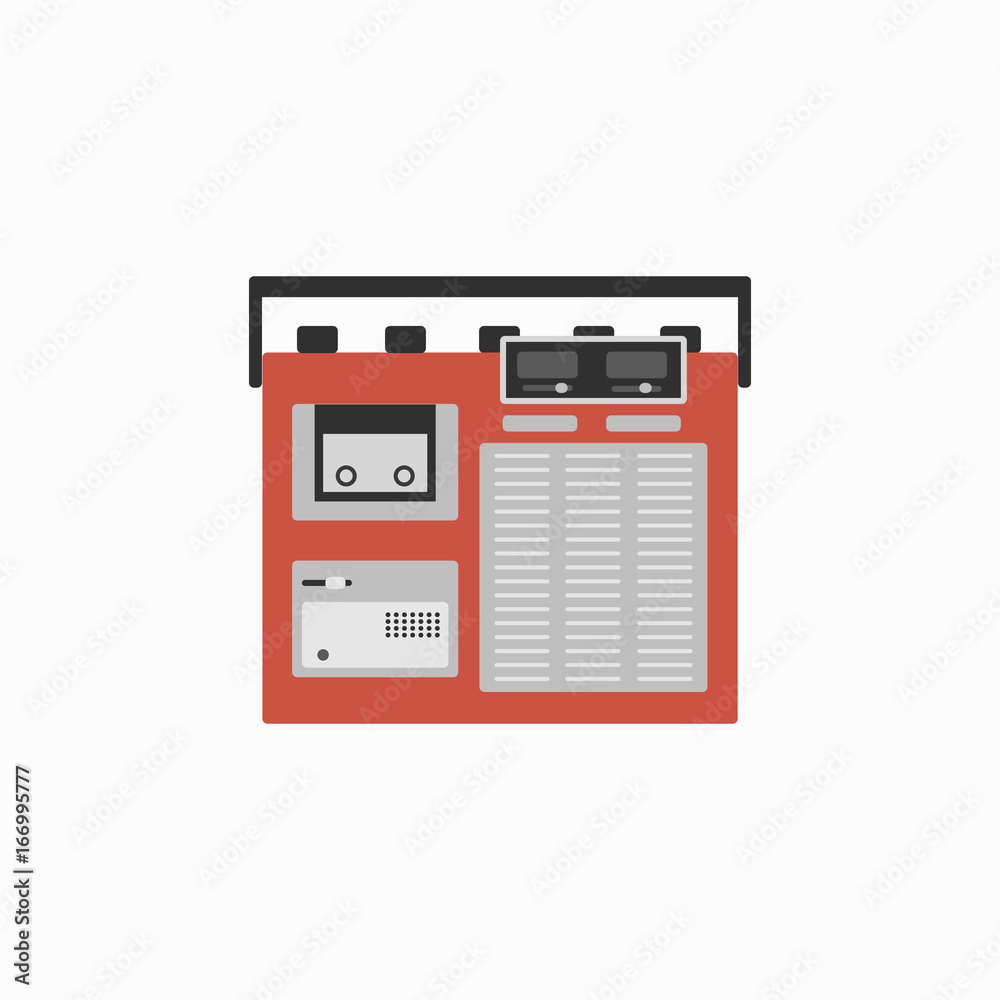 Retro magnetic cassette player Retro magnetic cassette player