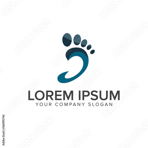 Leg people logo design concept template