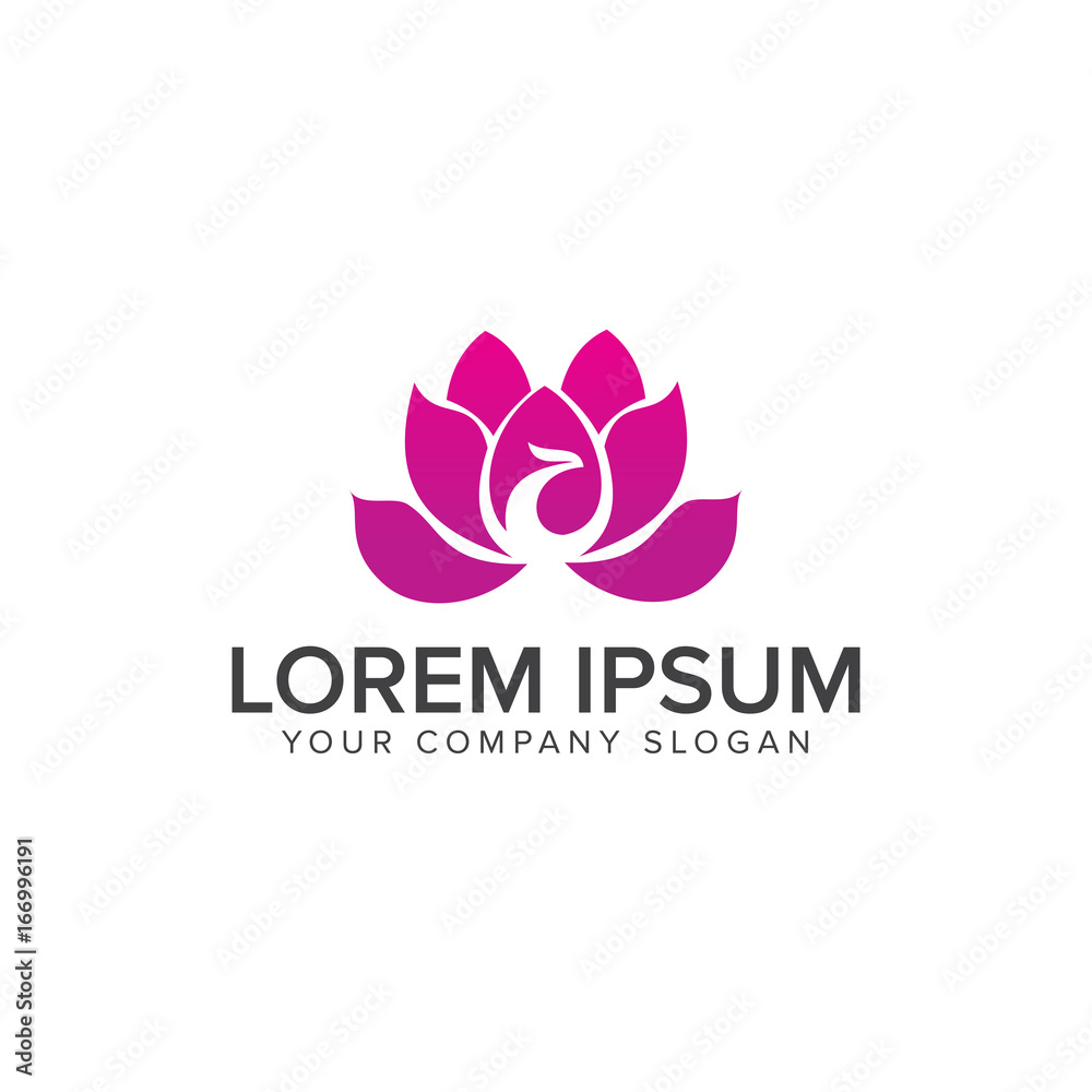 Obraz premium Spa aesthetic logo design concept template