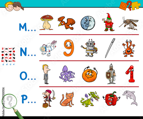 first letter of a word activity game