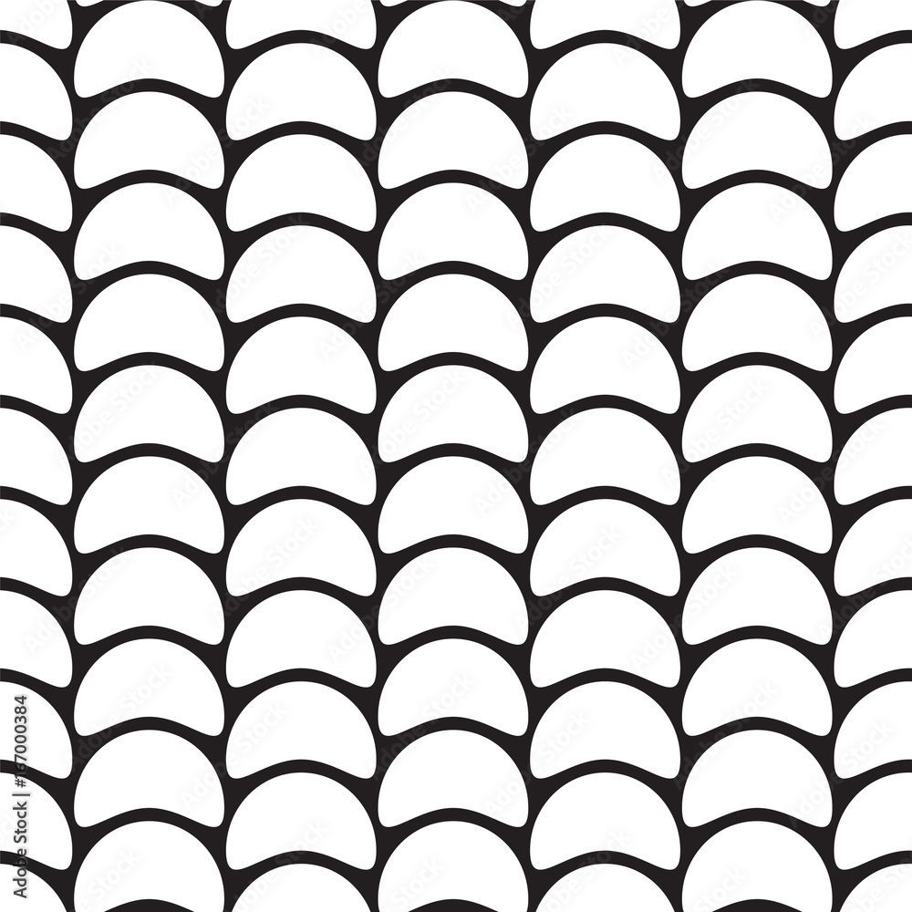 Abstract seamless pattern - semicircular segments