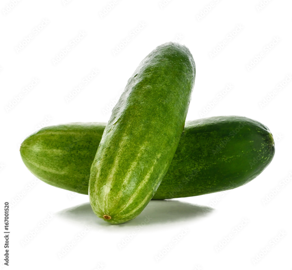 Cucumber isolated on white background