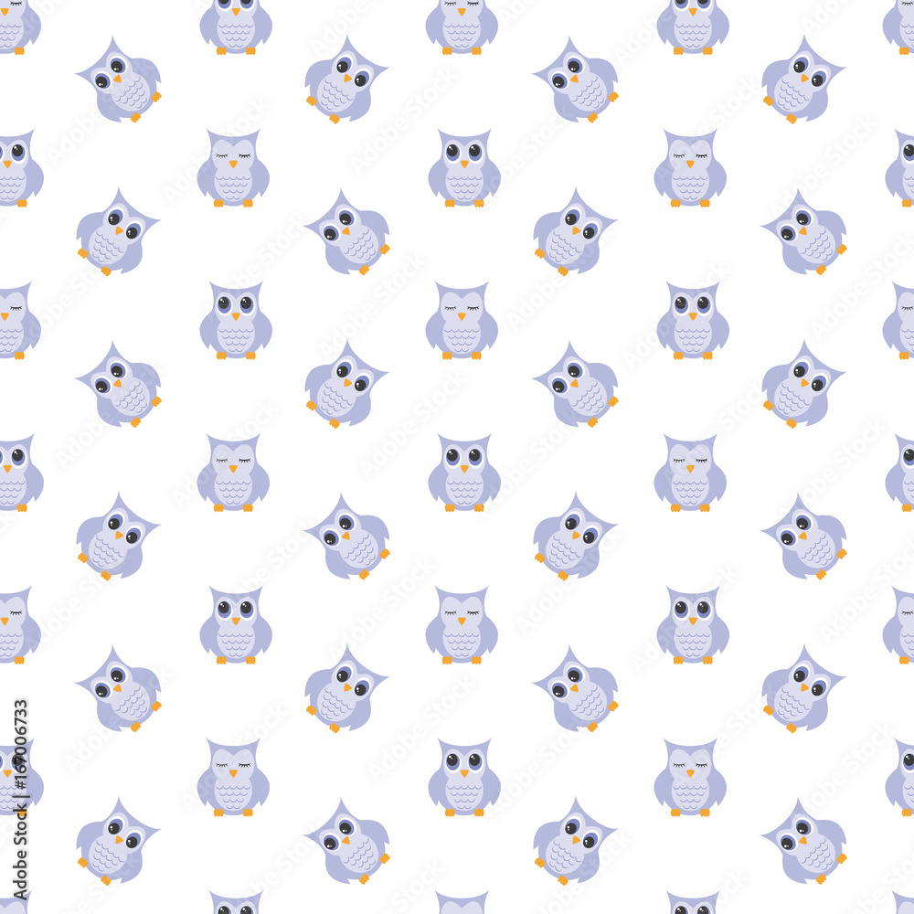 Owls cute pattern. Owls cute pattern.