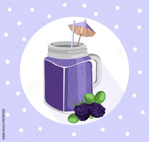 Orange smoothie vector. Fresh drink retro style background