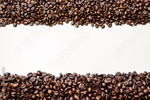 Isolated coffee beans