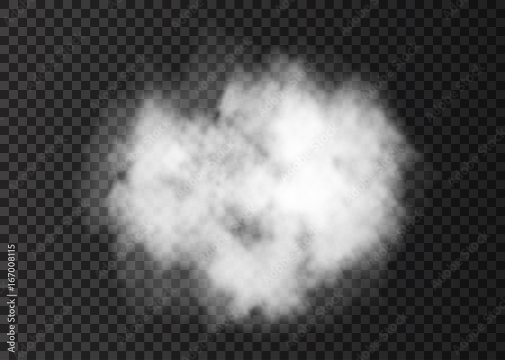 White smoke cloud or puff isolated on transparent background.  Stock-Vektorgrafik | Adobe Stock