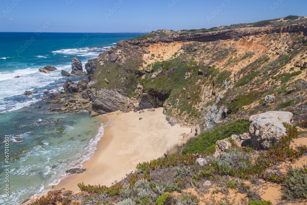 Cliffs on the beach,  Vila Nova de Milfontes