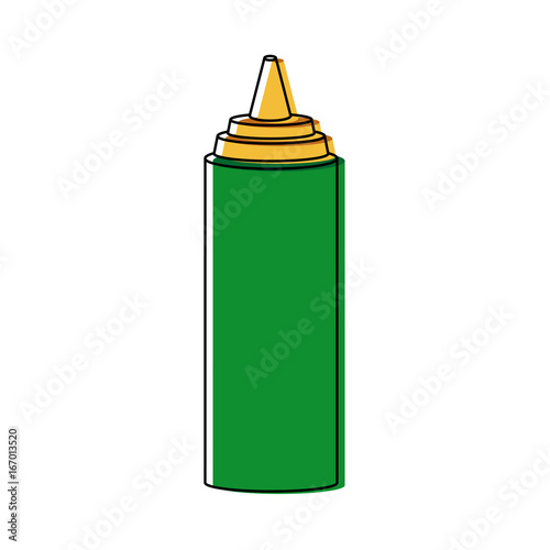 bottle sauce of mustard condiment image