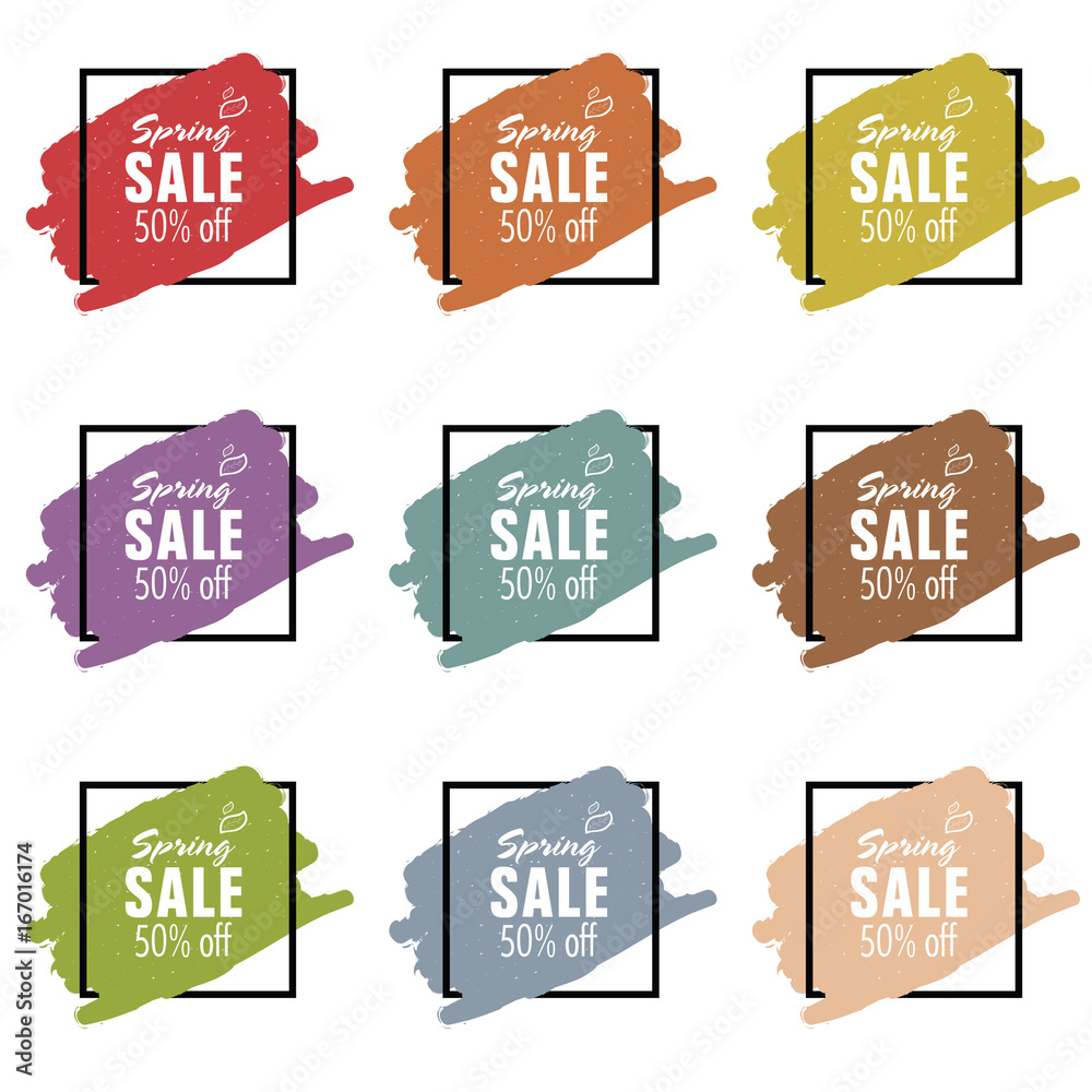 Fotografie sale spring illustration