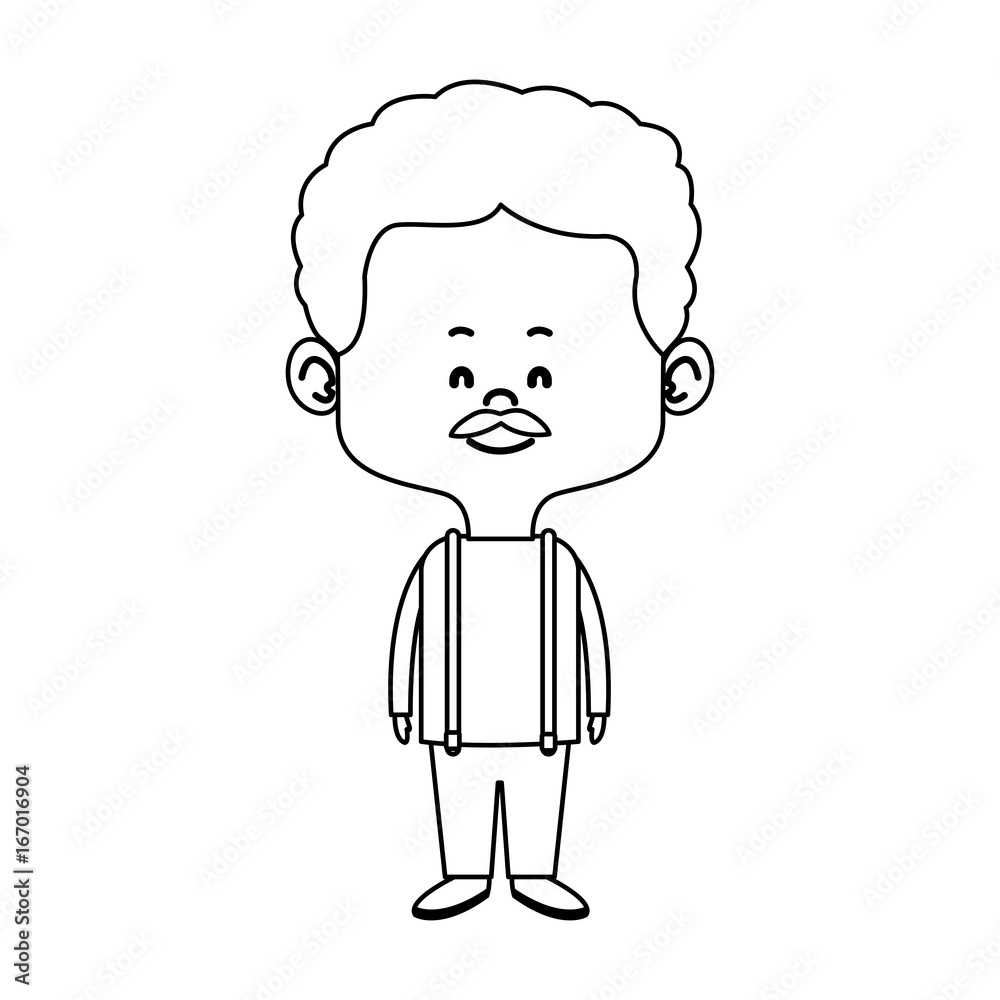 cute man cartoon standing formal clothes character cute man cartoon standing formal clothes character