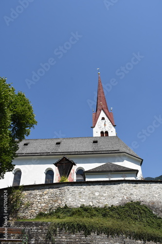 Abfaltersbach, Abfaltern, Osttirol, Pustertal, Kirche, Kirchturm, Fresko, Pfarrkirche, Sankt Andrä, Andreas, Gotik, Barock photo