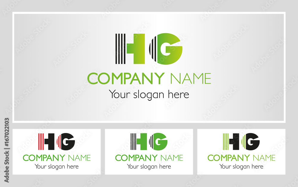 HG logo dla firmy - warianty