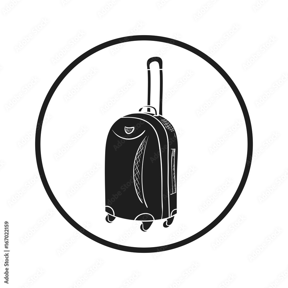 Obraz premium Vector icon of suitcase