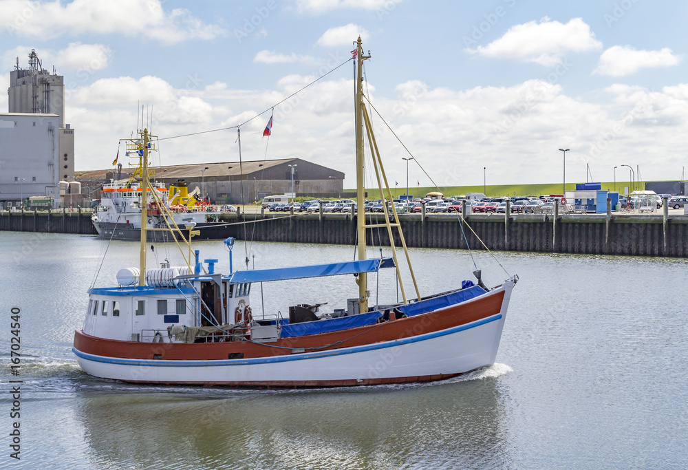 Harbour scenery in Buesum