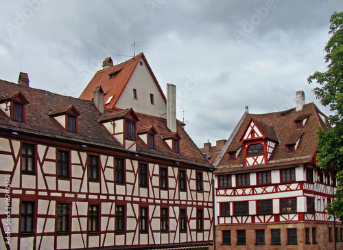 Types of Nuremberg, the fragments of the streets of Nuremberg, Germany