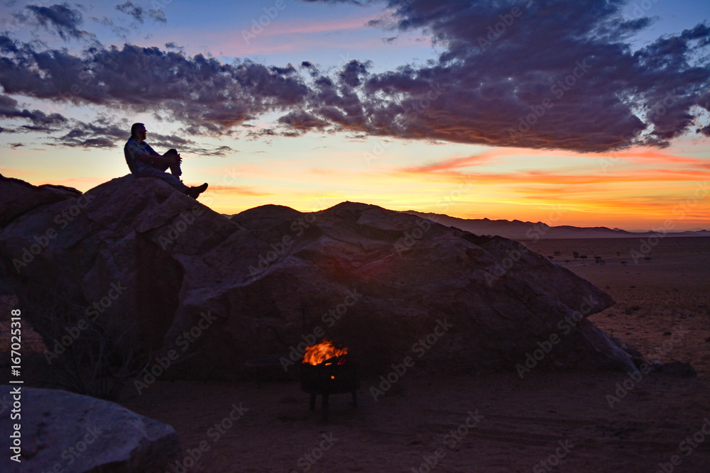 Fototapeta premium Namibia Klein Aus sunset