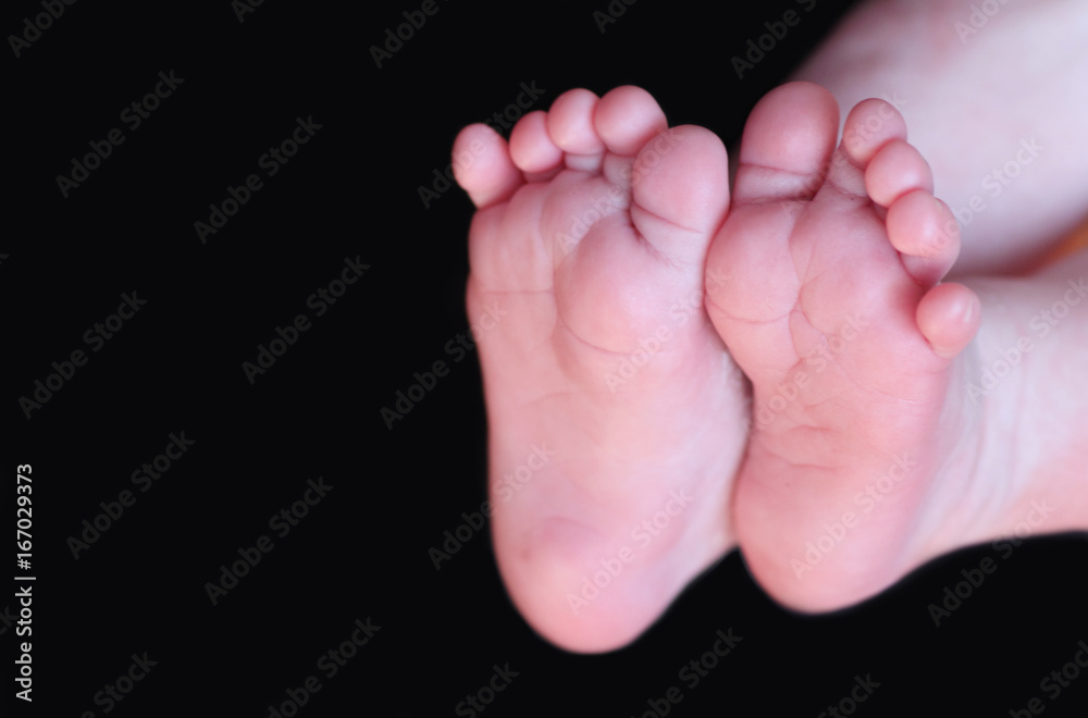little barefoot of a newborn little barefoot of a newborn