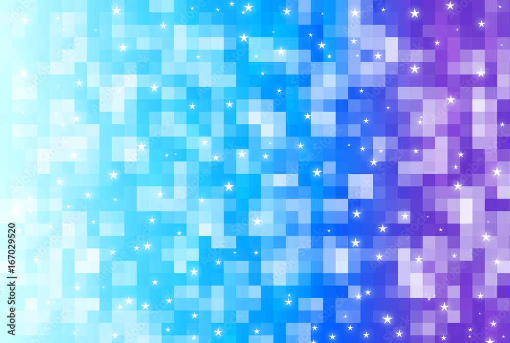 Abstract starry mosaic background
