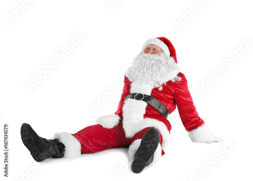 Happy authentic Santa Claus...