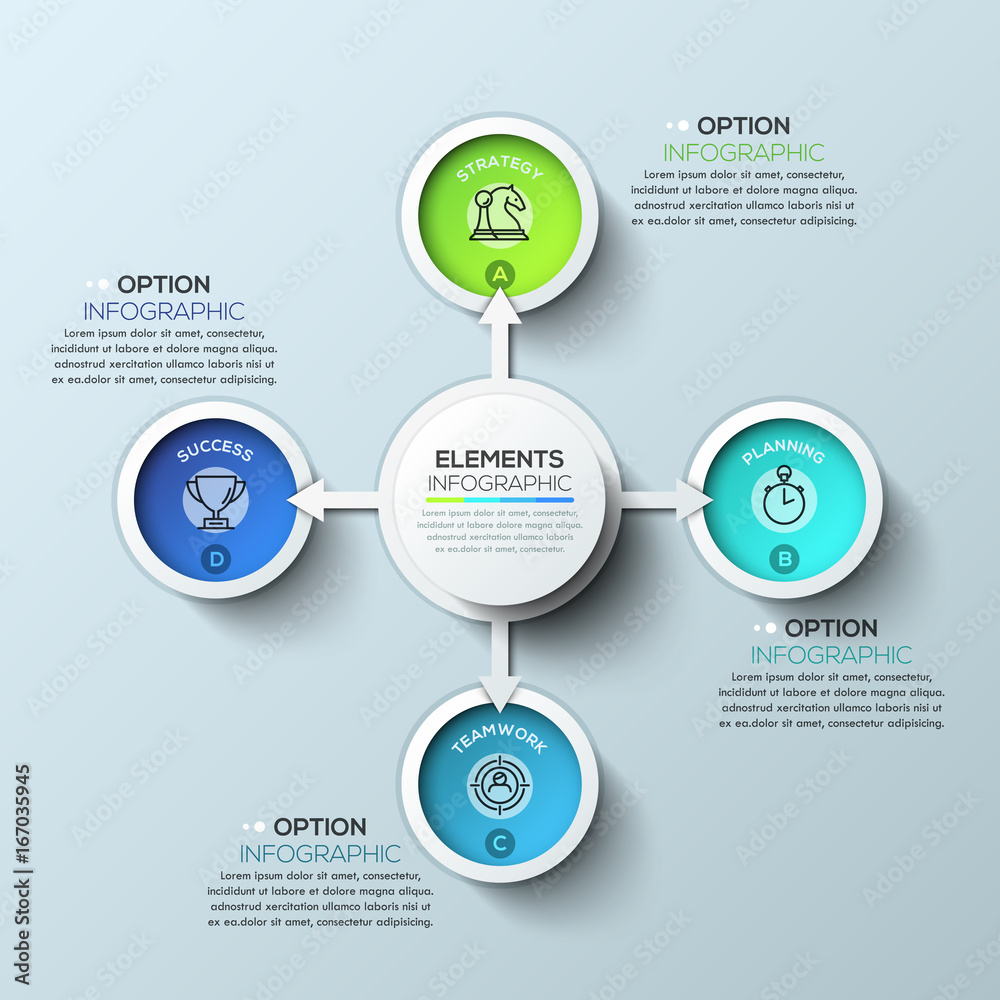 Arrow circle infographics template. Arrow circle infographics template.