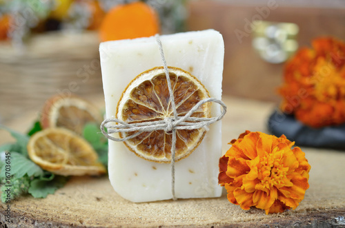 Natural soap photo